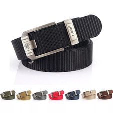 Men Ratchet Nylon Belt Web Tactical Gun Belt with Automatic Slide Buckle Gift AU