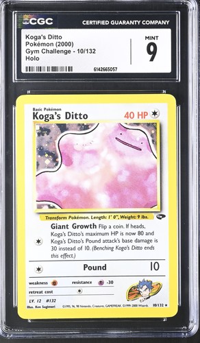 Koga's Ditto (Unlimited) graded CGC 9 for sale on eBay