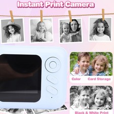 Instant Print Camera 48MP Pixels 2 Inch HD Screen Digital Zoom Portable The CDGH