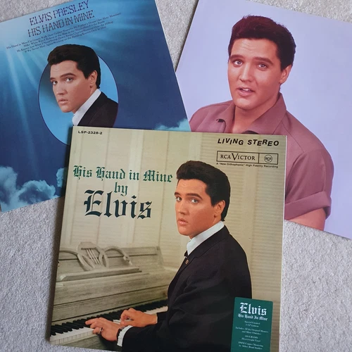 ELVIS PRESLEY "HIS HAND IN MINE" 2011 RARE FTD VINLY 2LP W HYPE. LONG DELETED.