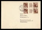 DR WHO 1952 SWITZERLAND FDC? TETE BECHE GUTTER BLOCK R75824