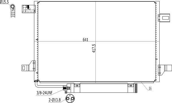 Hart 611 283 Kondensator, Klimaanlage FüR MERCEDES-BENZ-image