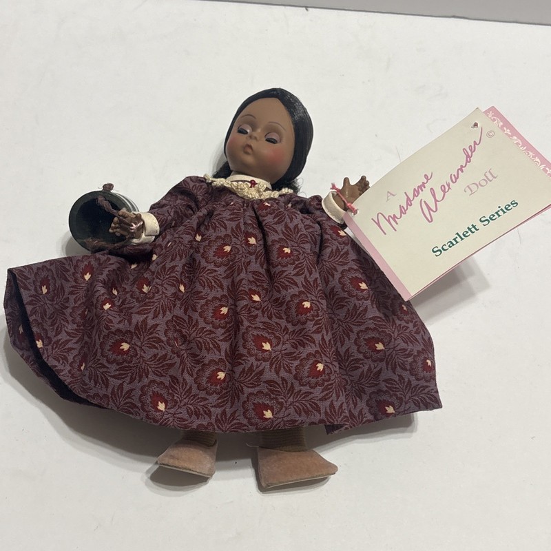 Vintage Madame Alexander Scarlett Series Prissy Doll with Tag & Bucket 8 In Rare
