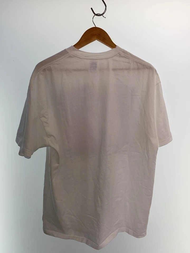 Jerzees T Shirt XL Cotton WHT Total Pattern 90s Salvador Dali Living Still Used - Image 2 of 4