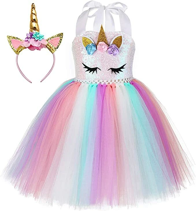 Sequin top unicorn dress
