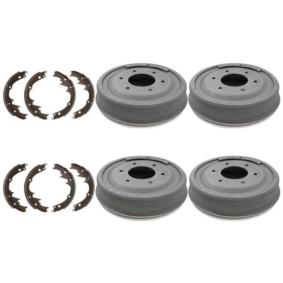 Front,Rear,Left,Right 6X Brake Drum+Shoe fits For 65-67 Chevrolet C10 Pickup PZ - Image 2 of 4