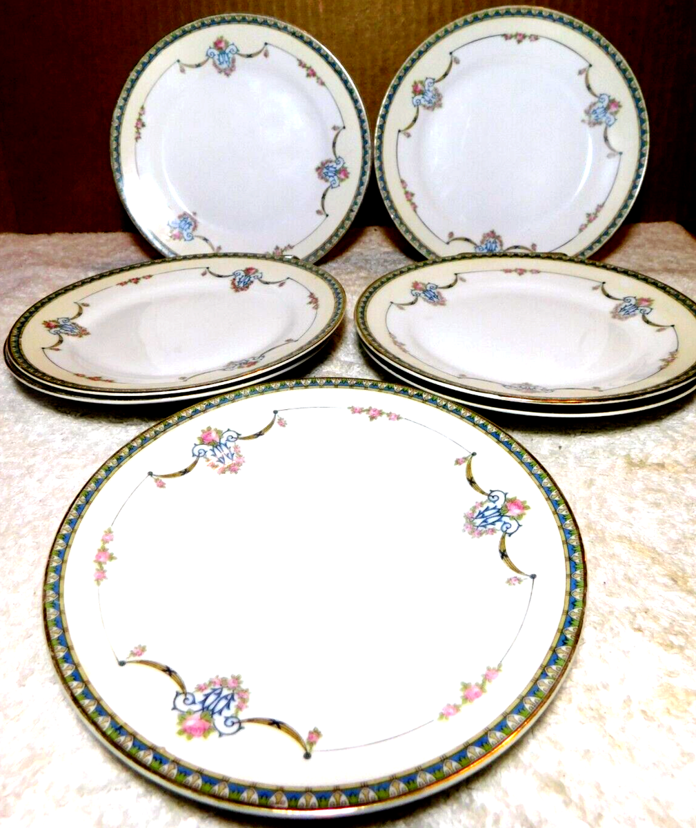 Noritake~M Laureate U.S. Design 7 Pc. Pat 61235 Made In Japan 6 1