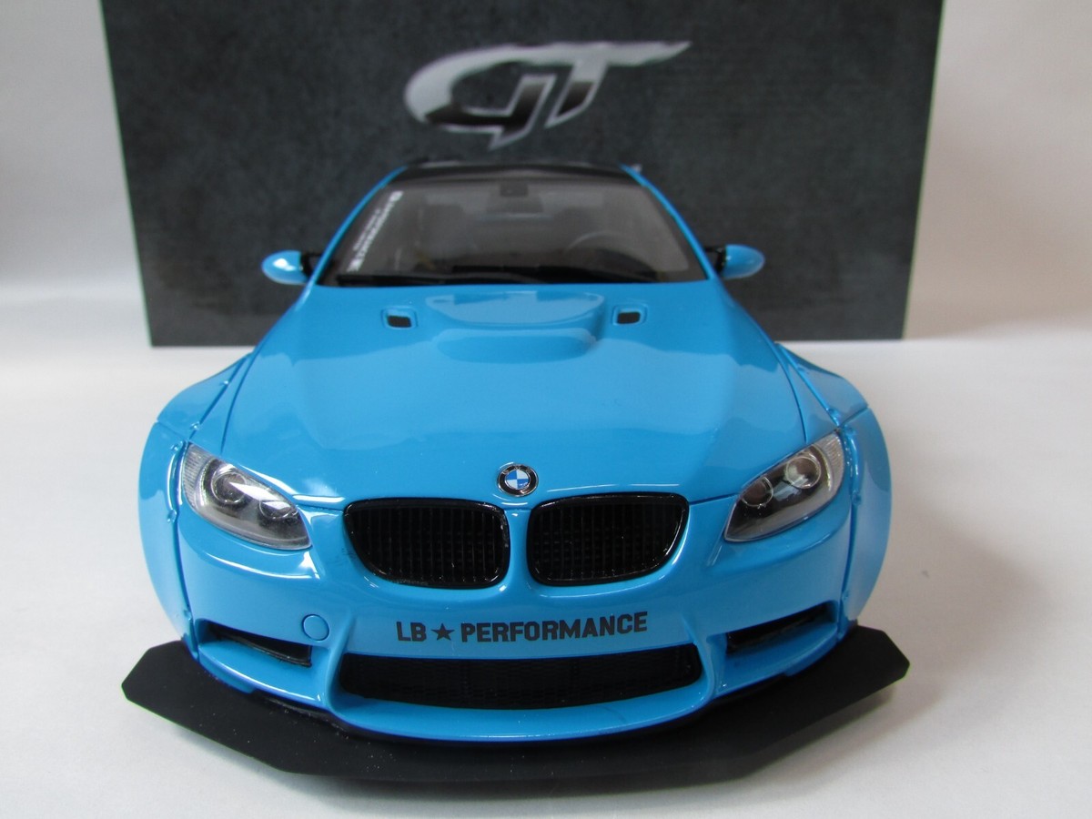 Liberty Walk GT SPIRIT M3ミニカー ライトブルー 1/18 GT SPIRIT BMW M3 E92 LB LIBERTY WALK PERFORMANCE ASIA
