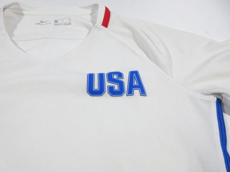 Nike Dri-Fit женщин Джерси рубашка команды США белый 2016 Олимпийский футбол Sz S Топ - Изображение 4 из 4