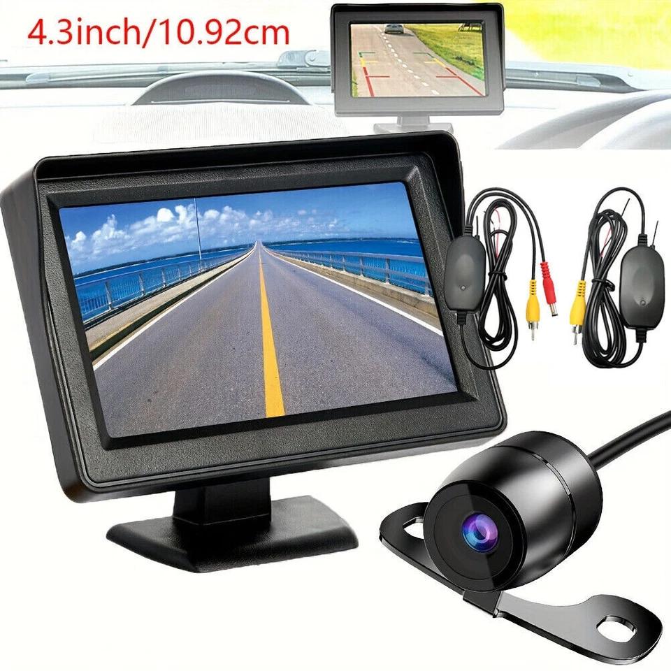 New Wireless Backup Camera Rear View Camera For Car Parking System 4.3" Monitor - Image 2 of 4