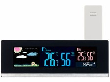 Station météo USB avec capteur extérieur sans fil et écran LCD couleur - Infact