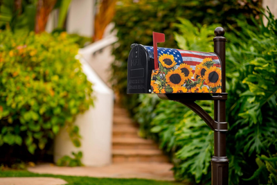 Gbuzozie Flamingo Mailbox Cover - Magnetic Waterproof Mail Wrap For Outdoor Garden, 21" X 18" Summer Design