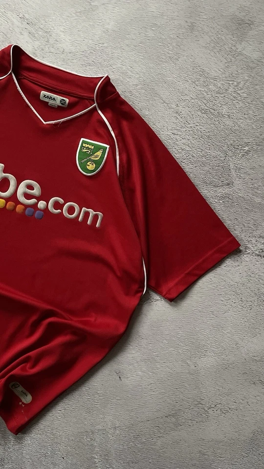 Футболка выездной футбольный комплект Xara Norwich 2007/2008 - Изображение 3 из 4