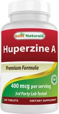 Best Naturals Huperzine A 400 mcg Per Serving- 240 Tablets, Gluten Free