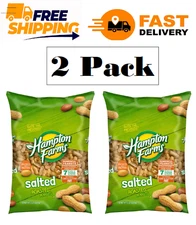 2 PACK - Hampton Farms Salted In-Shell Peanuts - 5 lbs (Total 10 lbs)