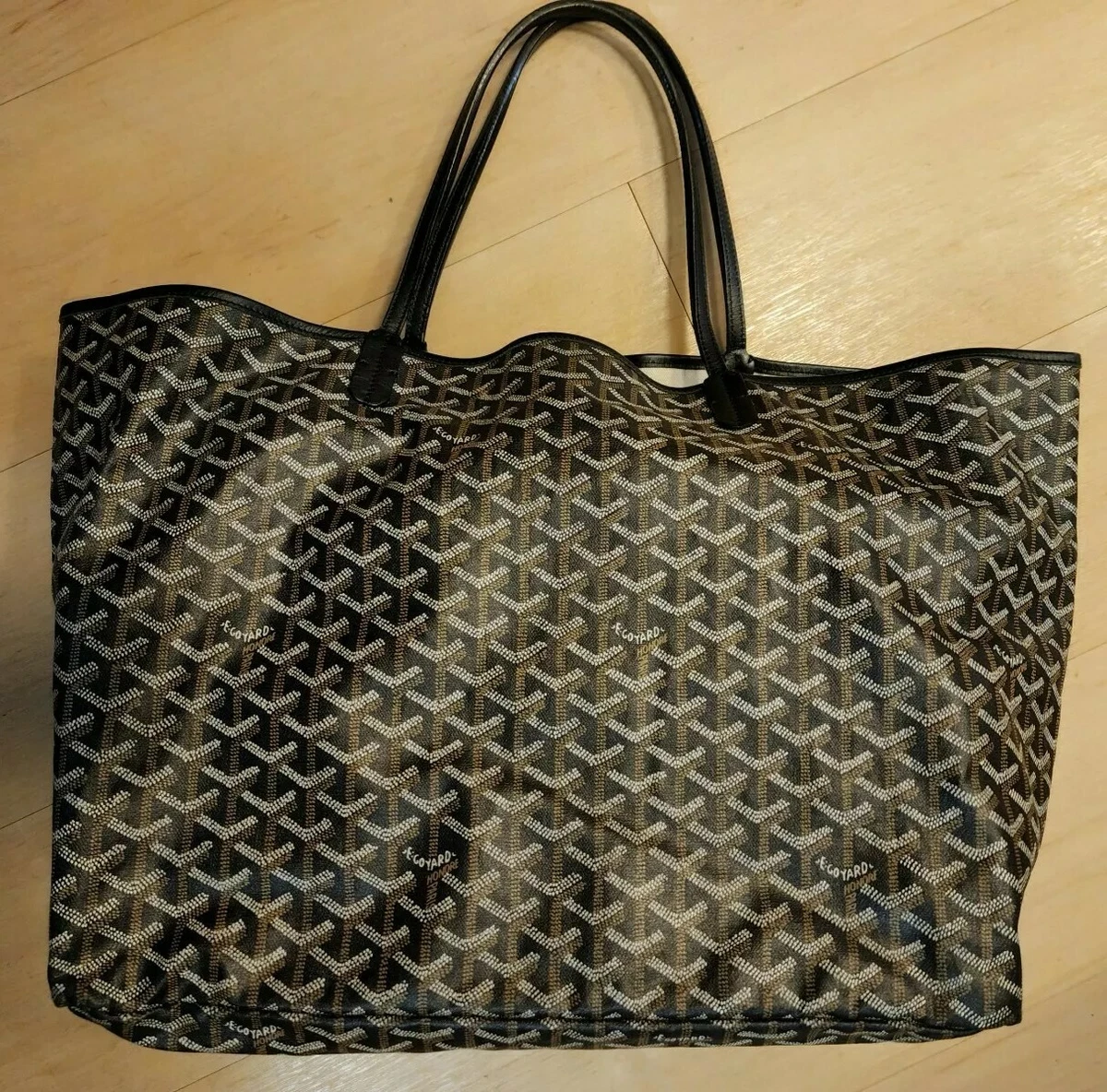 Goyard Saint Louis GM Canvas Tote Shoulder Bag