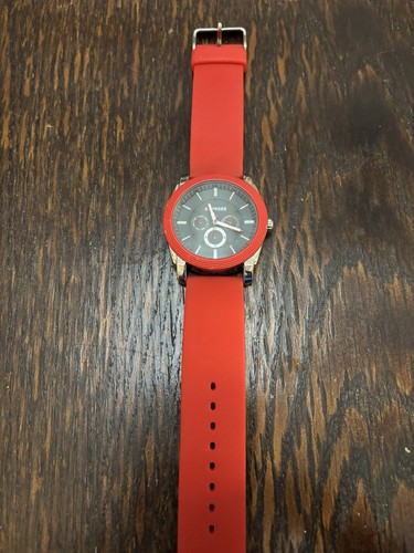 Express FMDEX001 Orologio Rosso Giappone Cinturino Silicone Acciaio Uomo - Resistente all’acqua - Foto 2 di 6