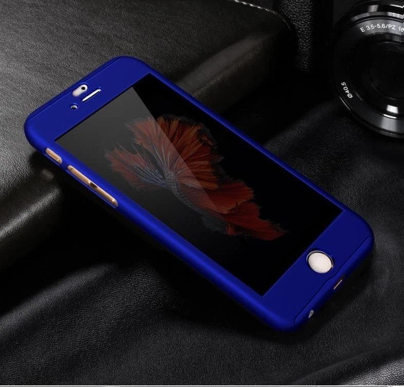 COVER CUSTODIA FRONTE RETRO 360° Per IPHONE 7 e 7 PLUS + VETRO TEMPERATO - Immagine 2 di 4