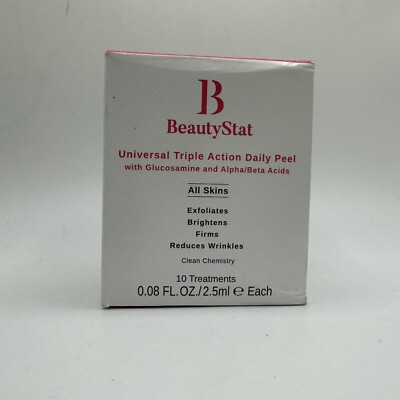 BeautyStat Triple Action One-Step Daily Exfoliating Peel 10 Pads Salicylic Acid