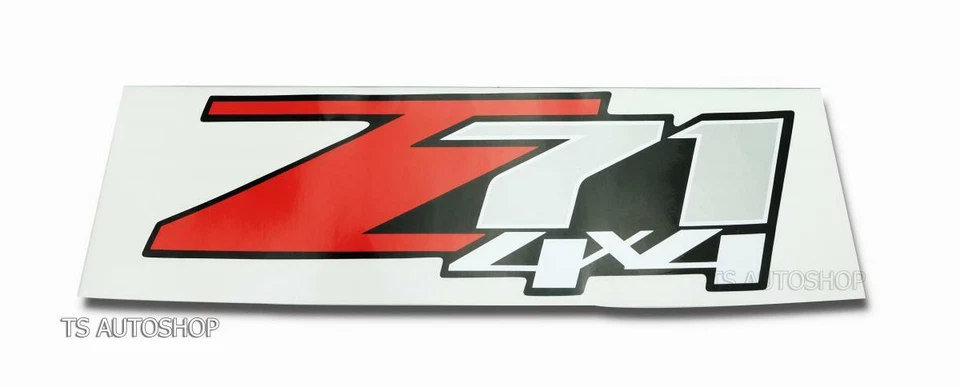 Red Silver Sticker Z71 4x4 Decal For Chevrolet Chevy Holden Colorado 2006-2011 Foto 2 de 4