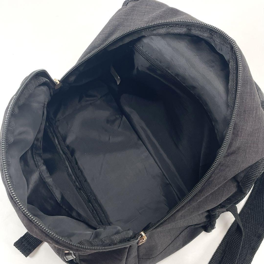 Sofia Valentino Mini Backpack Deep Pack Black Log… - image 10