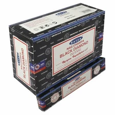 Satya Black Diamond Incense Sticks Rolled Masala Fragrance AGARBATTI 15x12 Pack