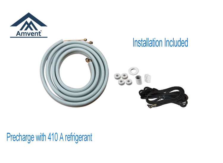 AmVent 12000 БТЕ переменного тока + тепловая пума раздельный воздуховод бесплатная установка 25 футов Seer16 - Изображение 4 из 4