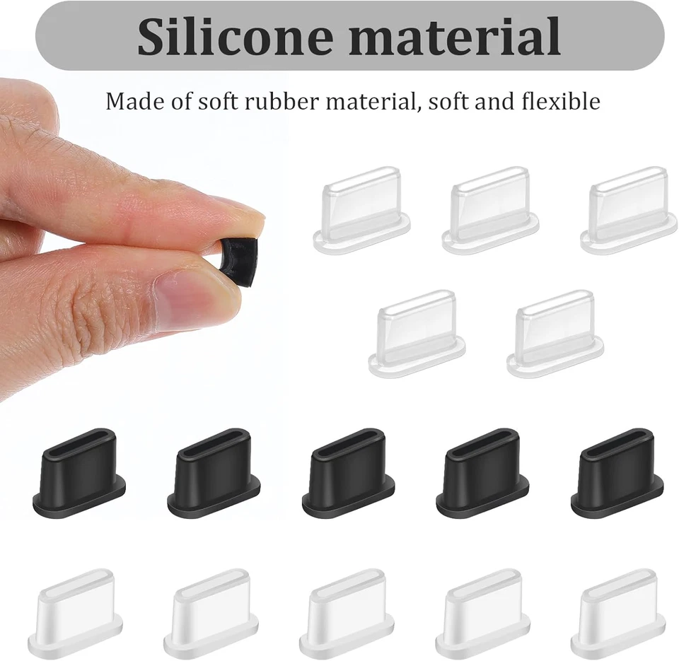15x USB C Stöpsel Staubschutz Silikonhülle Typ C Staubschutzkappe - Bild 4 von 4