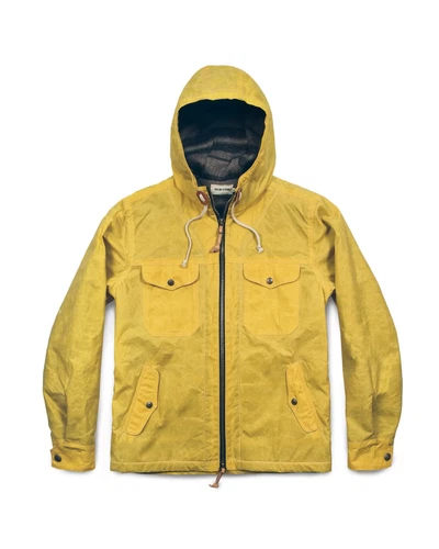 Taylor Stitch Winslow Parka Wool Lined Mustard Waxed Canvas Jacket XL 44 NEW NWT - product listing photo