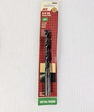 New ACE Hardware 3/8" Black Oxide Drill Bit, 135° Split Point