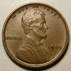 1909 VDB Lincoln Wheat Cent Penny VF - EF   "Actual Coin Pictured"