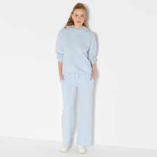 Women's Oversized Bubble Hem Hooded Sweatshirt - Wild Fable