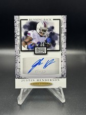 2021 Premier Draft Black Auto Justin Henderson #A170 Louisiana Tech Bulldogs