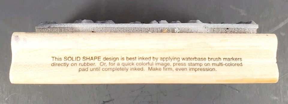 1998 Stampendous 木质安装橡皮图章-N033 TLC 祝福 — 第 4/4 张图片