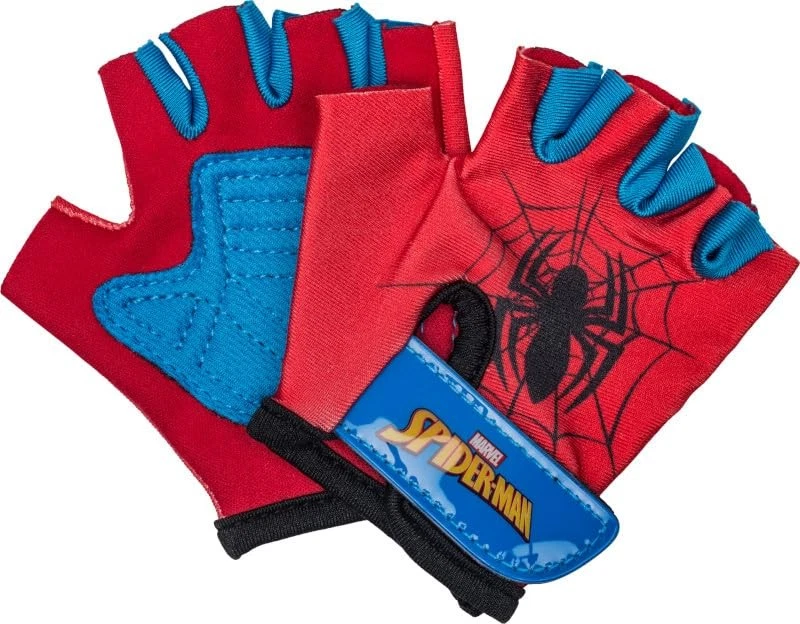 JUEGO DE ALMOHADILLAS Y GUANTES DE BICICLETA PARA NIÑOS MARVEL SPIDER-MAN - AZUL/ROJO Foto 2 de 4