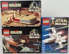 Three Sealed Lego Sets, 7110, 7111, Kabaya X Wing, 1999, Landspeeder, Droid