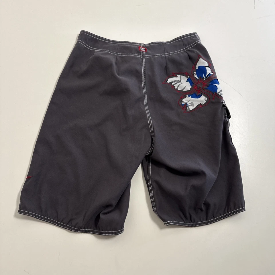 Pantalones Cortos De Colección Billabong Talla 32 Bordado Logo Baúles Floral Surf Y2K Foto 2 de 4