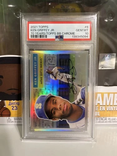 Ken Griffey Jr 2021 Topps Chrome #70YTC-6 70 Years ~ Refractor  PSA 10