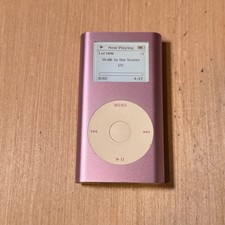 iPod Mini 1st Gen Model:A1051 6GB Pink w/Clip Tested Good w/1096 Song Read Info