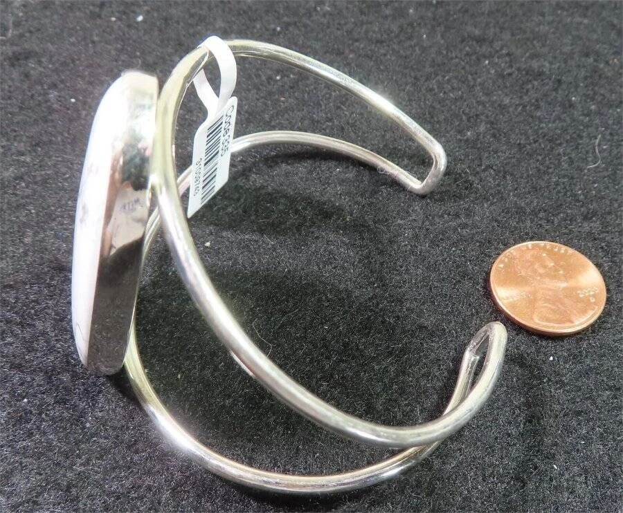 Attunement Howlite and Sterling Silver Cuff Bracelet - Image 3 of 4