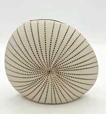 Modern Porcelain Bud Vase Dimple Dotted Floral Trading 226W23 Diva Round Mini