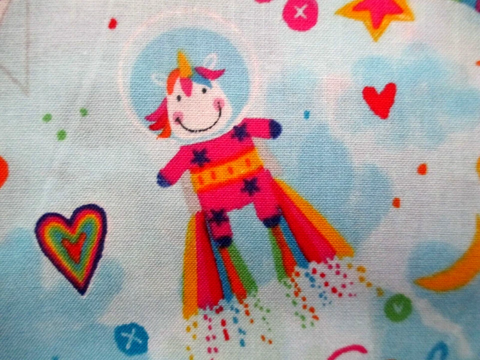 Fabric Spectrix "Something for Everyone" Sampler Sloth Cats Fruit Space $3.95 - Image 3 of 4