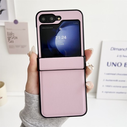 Fashion PU Leather Phone Protective Case Cover For Samsung Galaxy Z Flip 3 4 5 6 - Picture 3 of 34