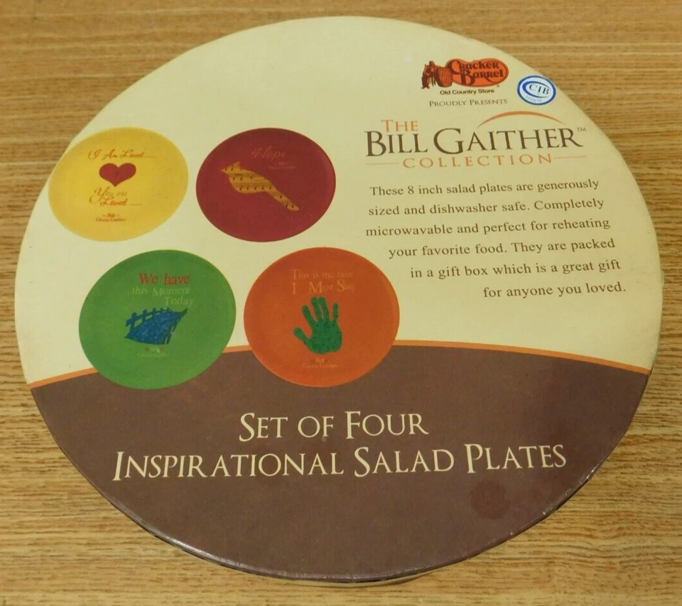 Cracker Barrell Bill Gaither Collection Plate Set Of 4 Salad Plates . - Image 2 of 4