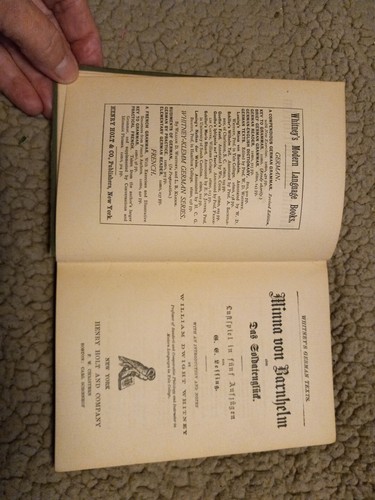 Whitney’s German Texts Minna von Barnhelm By Lessing - Picture 5 of 11