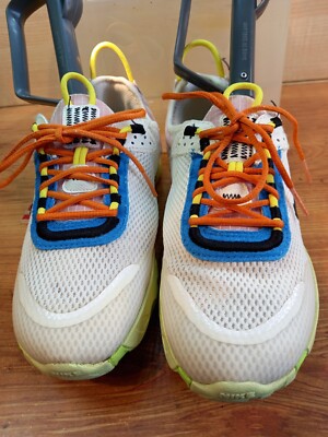 NIKE REACT LIVE WEISS/GRÜN CW1622-100 TOP UK-GRÖSSE 5, SUPER GEPFLEGTER ZUSTAND