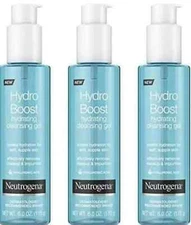 Neutrogena Hydro Boost Hydrating Hyaluronic Acid Cleansing Gel, 6 oz (Pack of 3)