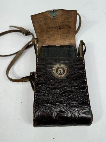 Cámara plegable estándar Agfa vintage con estuche de cuero - para piezas o reparación - Imagen 13 de 14