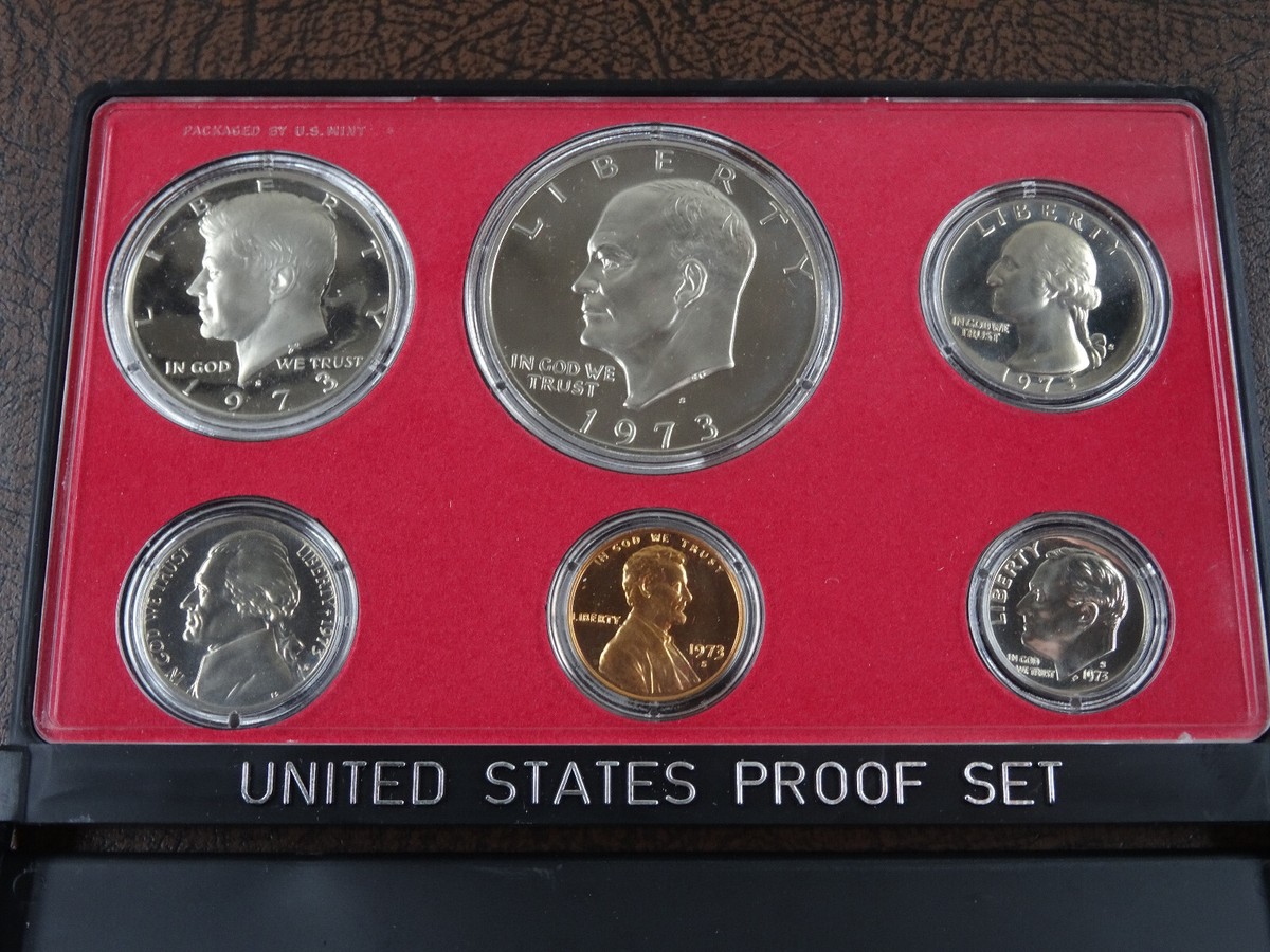 1973-S US Mint Proof Set 6 Coin Set OGP Original Government