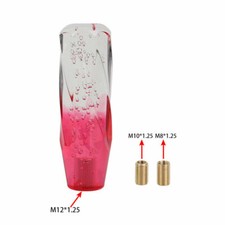 Vip 150mm Transparent Clearred Crystal Bubble Shift Knob Manual Racing Gear